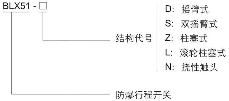 BLX51系列防爆行程開關型號含義